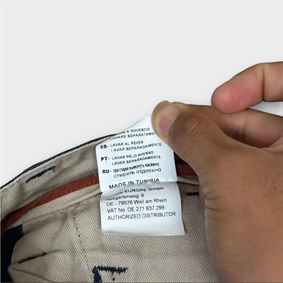 Edwin 55 Chino French Twill Pants 10 Oz Ultra Marine Mens W32 L33 Navy Blue - Picture 12 of 16